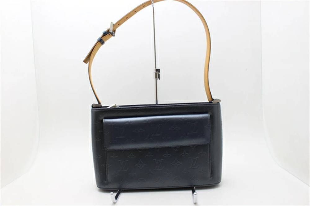LOUIS VUITTON bag shoulder Alston Monogram Matte Navy Blue